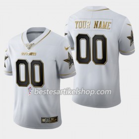 Herren Dallas Cowboys Trikot Nike Weiß Golden Edition 100th - Personalisiert